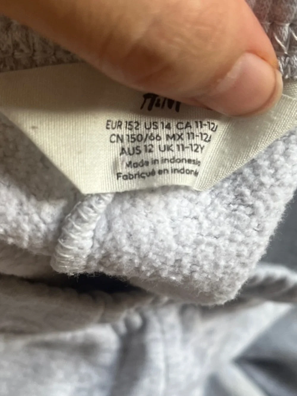 H&M Light Gray Girl’s Fleece Joggers